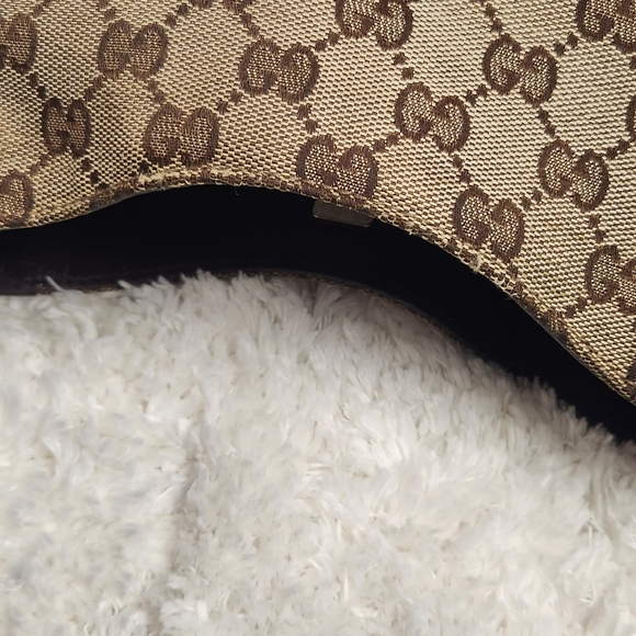 Gucci Monogram Canvas Web Horsebit Hasler Hobo Bag - Picture 5 of 14